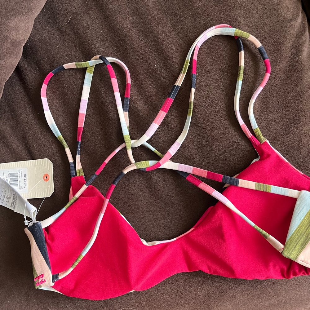 Billabong strappy bikini top NWT - Picture 3 of 5